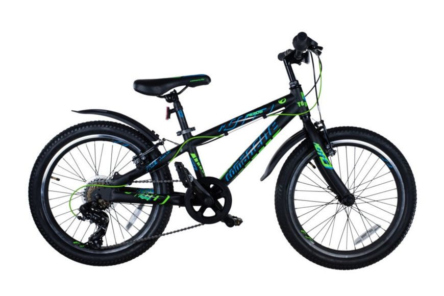 Велосипед Comanche Moto Six, рама 10", черный-зеленый 28280 фото