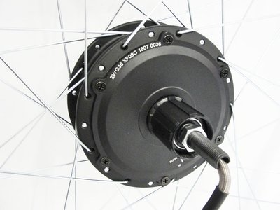 Мотор-колесо MXUS XF08C 36V 350W редукторное заднее под кассету, без спицевания MXUS XF08C фото