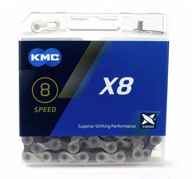 Ланцюг KMC X8 116L, сріблястий (1600021) 1600021 фото