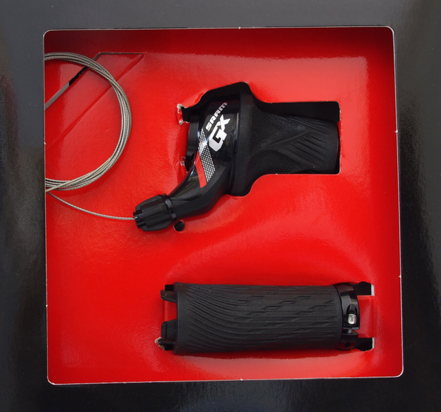 Гріпшіфт Sram GX Grip Shift, передня, 2 швидкості, чорно-червоний 00.7018.207.004 фото