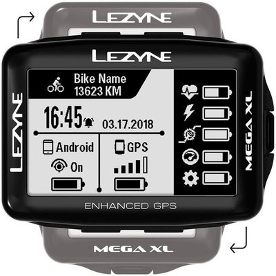 Велокомп’ютер Lezyne Mega XL GPS Smart Loaded, чорний Y13 4712806 003739 фото