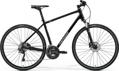 Велосипед MERIDA CROSSWAY XT-EDITION, L55, GLOSSY BLACK (MATT SILVER) A62211A 00767 фото