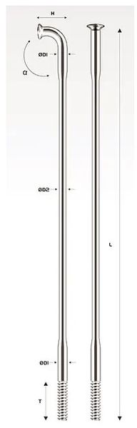 Набор спиц Pillar Duo 255MM 38PC, черный (1800001) 1800001 фото