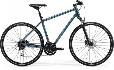 Велосипед MERIDA CROSSWAY 100, M (L) (51L), TEAL-BLUE (SILVER/LIME) A62211A 01279 фото