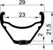 Обід Remerx WER RX 2023 E-Bike Tubeless 29" (622x23), 32 отвори, пістонований, чорний, AV 62240302032001000001 фото 3