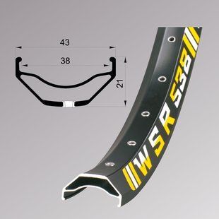 Обод Remerx WSR RX 2038, 27,5'', 584x38, 36 отв., AV, пистонированный, черный анодированный, E-Bike 58450301032001000006 фото