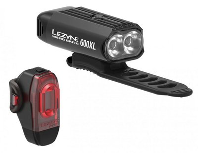 Комплект света Lezyne Micro Drive 600XL/KTV PRO, (600/75 lumen), черный Y13 4712806 002329 фото