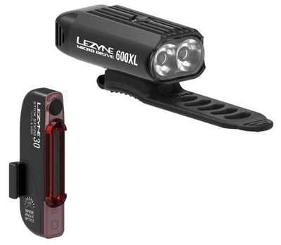Комплект світла Lezyne Micro Drive 600XL / Stick Pair, 600/30 люмен, чорний Y14 4710582 543487 фото