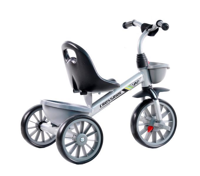 Триколісний велосипед дитячий Crossride Two-Four HLF-515 12", сірий 0560 фото