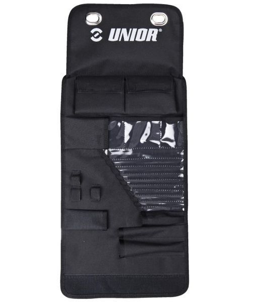 Набор инструментов дорожный 14шт (складная сумка) вертик. подвес Unior Tools Tool Roll Set 628713-1600WRAP фото