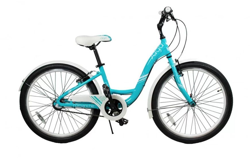 Велосипед COMANCHE SAGA S3 W24 13" BLU-WHT 1000211 фото