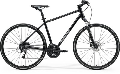 Велосипед MERIDA CROSSWAY 40, L (55), BLACK (SILVER) A62211A 00849 фото