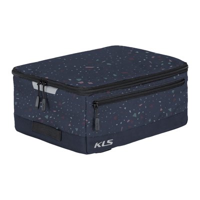 Сумка на багажник KLS Space city 023 темно-синій, дизайн-конфетті 8585053827900 фото