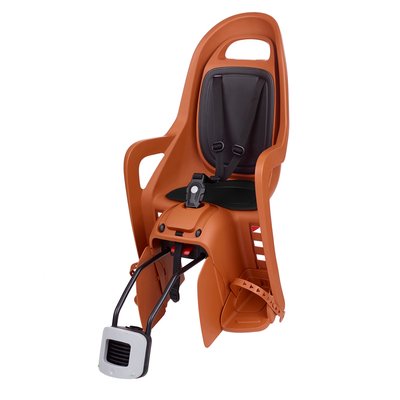Дитяче крісло заднє POLISPORT Groovy Maxi RS+ на підсідельну трубу, 9-22 кг, коричневе 8640700011 фото