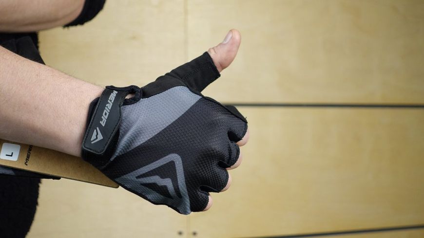 Велоперчатки Merida Glove/Classic M Gel Black Grey 2280010358 фото