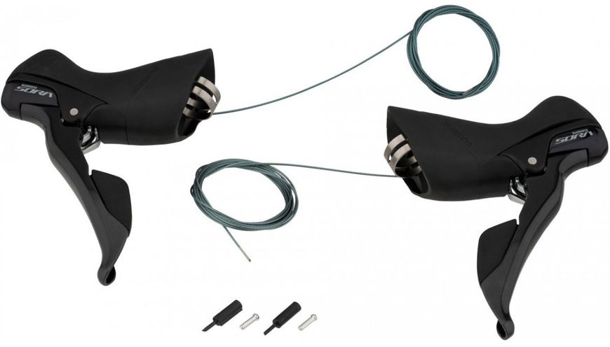 Гальмівні ручки/шифтери Shimano ST-R3000 SORA Dual Control, ліва+права, 9x2-швидкостей ESTR3000DPA фото