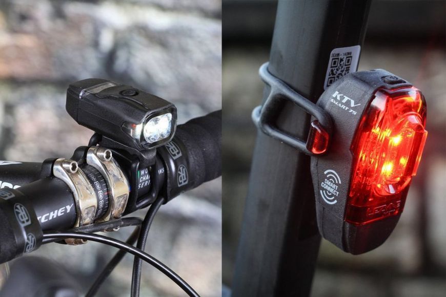 Комплект світла Lezyne KTV Drive/KTV Pro Smart Pair, (200/75 lumen), чорний Y13 4712806 002046 фото