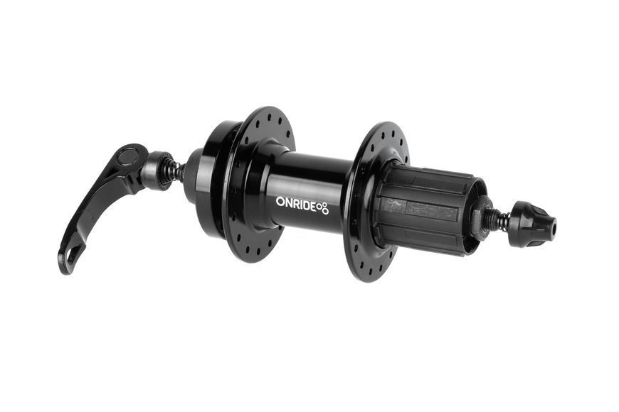 Втулка задняя ONRIDE Hub 20R, под кассету, HG, 32 отверстия, disc, шарики, 135 QR, черная 2526116104016 фото
