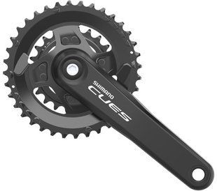 Шатуны Shimano CUES FC-U4010-2B, встроенная ось, 175мм, 36x22T, (9/11 шв) CL-51,8мм, без каретки EFCU40102BEX62 фото