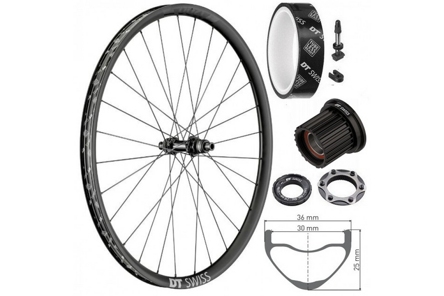 Колесо заднее DT Swiss XRC 1200 SP 29 CL 30 12/148 Carbon WXRC120TEDRCA09794 фото