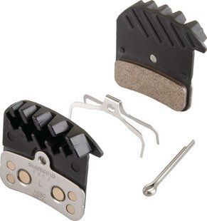 Гальмівні колодки з радіатором Shimano H03C Zee/Saint, метал IBPH03CMFA фото