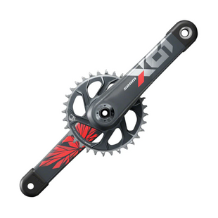 Шатуны Sram X01 Eagle Boost 148 DUB Direct Mount 32T X-sync 2 Chainring Lunar Oxy Red, 165 мм 00.6118.603.012 фото