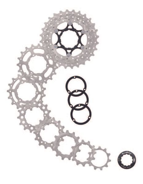 Кассета SunRace RS, 10 скоростей, 11-25T, Metallic Silver CSRS0.TAQ0.XS2.BX фото