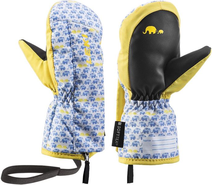 Перчатки горнолыжные LEKI Little Elephant Zap Mitt blue-yellow 2 640 889401 020 фото