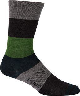 Термошкарпетки Icebreaker City UltraLite Stripey Crew MEN metro/jet/grass/nova L (45-46) 100 113 H54 L фото
