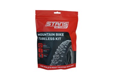 Набір для безкамерної конверсії Stan`s Mountain Tubeless Kit 30 мм (стрічка 21мм, ніпеля 44мм, герметик 200мл) AS0194 фото