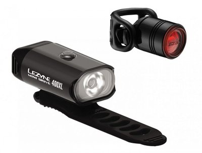 Комплект світла Lezyne Mini Drive 400/Femto Drive Pair, (400/7 lumen), чорний Y13 4712806 002251 фото