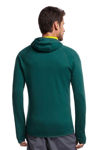 Термокофта Icebreaker Atom LS Zip Hood MEN pine/chartreuse/white M 101 456 402 M фото