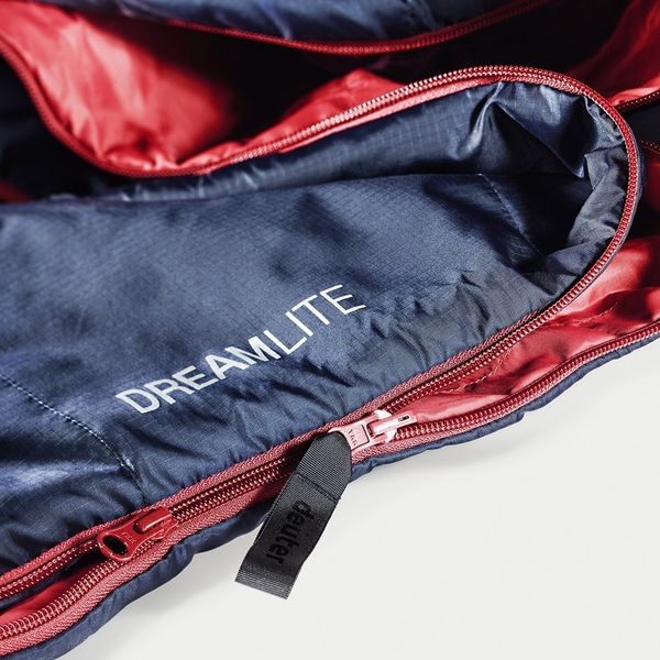 Спальный мешок Deuter Dreamlite L цвет 3524 navy-cranberry левый 3703121 3524 1 фото