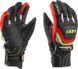 Перчатки горнолыжные LEKI Worldcup Race Coach Flex S GTX Junior black-red-white-yellow 4 634 80121 040 фото 1