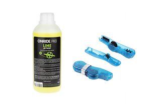 Комплект дегризер ONRIDE PRO Lime 500 мл + Мийка ланцюга 2526116105063 фото