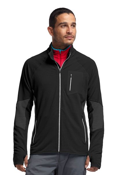 Термокофта Icebreaker Atom LS Zip MEN black/monsoon L 101 455 001 L фото