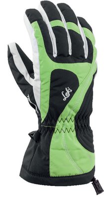 Перчатки горнолыжные LEKI Falera S Junior Girl black-lime-white 5 634 88111 050 фото