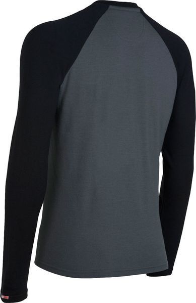 Термофутболка с длинным рукавом Icebreaker BF 260 LS Crewe MEN charcoal/black L IBF 164 096 L фото