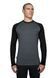 Термофутболка с длинным рукавом Icebreaker BF 260 LS Crewe MEN charcoal/black L IBF 164 096 L фото 3
