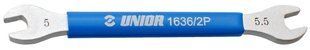 Ключ спицевий ріжковий подвійний 5x5.5 Unior Tools Double sided spoke wrench 619718-1636/2P фото