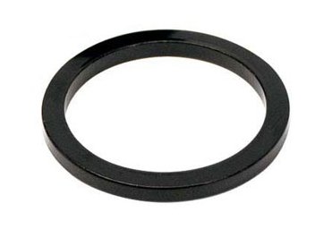 Кольцо простовочное под вынос Longus Al 28.6мм, 3мм, черный (10шт) 398233 фото