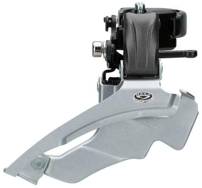 Перемикач передній Shimano FD-M371 ALTUS 3X9, DOWN-SWING 34.9мм (31.8/28.6 адапт) універс.тяга, для 44/48зуб EFDM371X6 фото