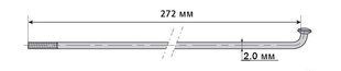Спиці Mach1 Inox Plus 2x272мм, сріблястий, 10шт 382272 фото