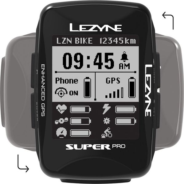 Велокомпьютер Lezyne Super Pro GPS Smart Loaded, черный Y13 4712806 003715 фото
