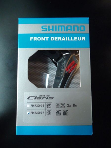 Перемикач передній Shimano FD-2000 CLARIS, 2X8, без хомута EFDR2000F фото