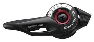 Шифтер Shimano SL-TZ500, 6 швидкостей (індексний), правий, трос ESLTZ5006RA фото