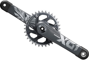 Шатуны Sram X01 Eagle Superboost+ DUB Direct Mount 32T X-sync 2 Chainring Lunar Polar Black, 165 мм 00.6118.603.015 фото