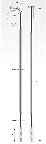 Набор спиц Pillar Treo 257MM 72PC, черный (1800023) 1800023 фото