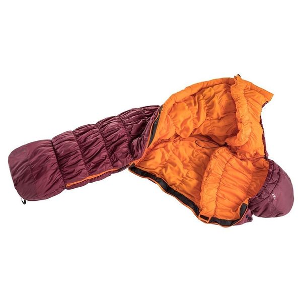 Спальный мешок Deuter Exosphere -6° SL цвет 5905 maron-mango левый 3700321 5905 1 фото