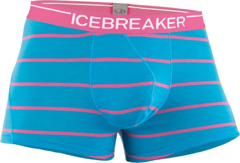 Термотруси Icebreaker BF 150 Anatomica Boxer MEN Stripe aegean/shocking S 101 123 M36 S фото